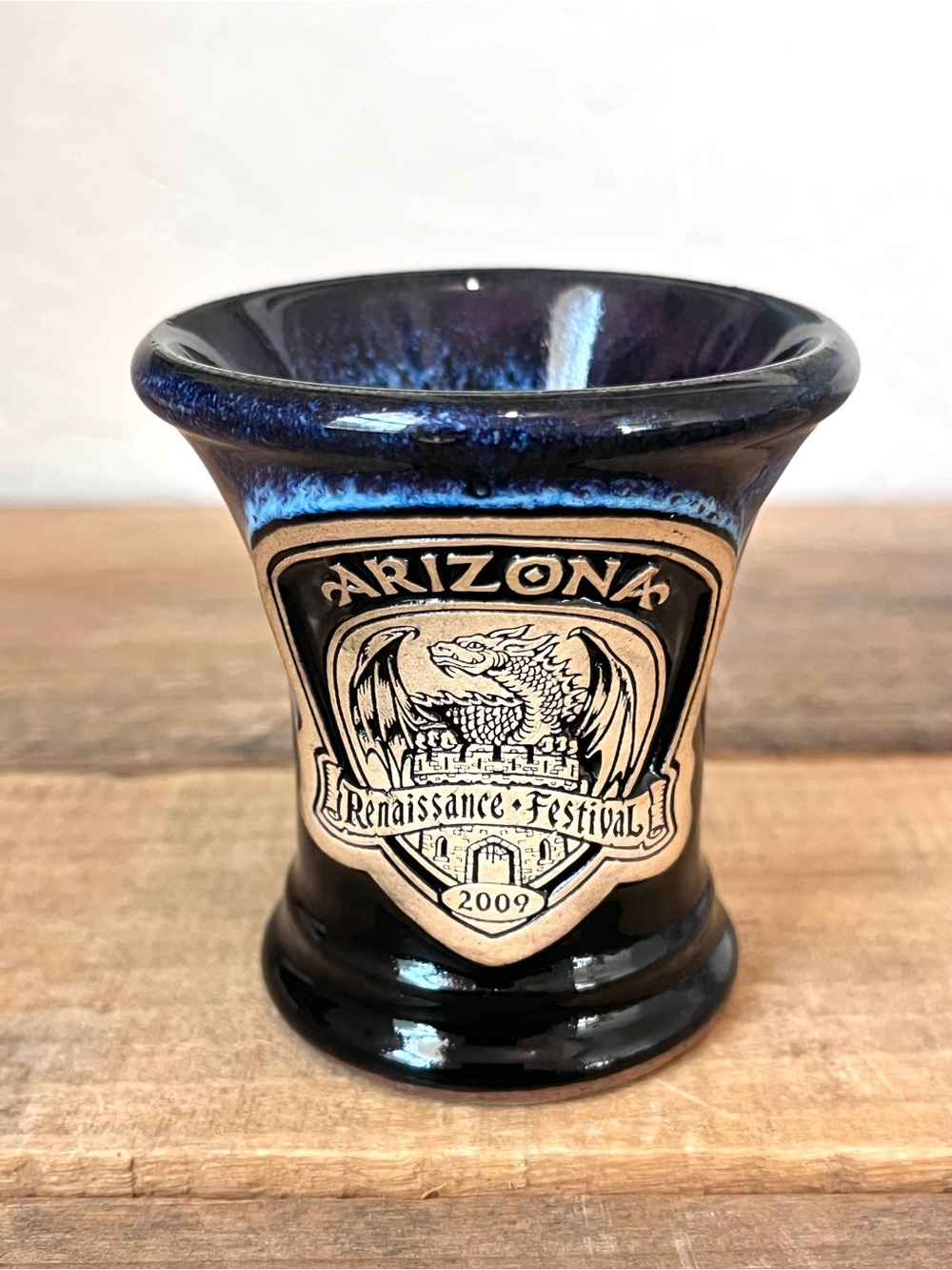 Grey Fox Pottery 2009 Arizona Renaissance Festival Dragon Shot Glass